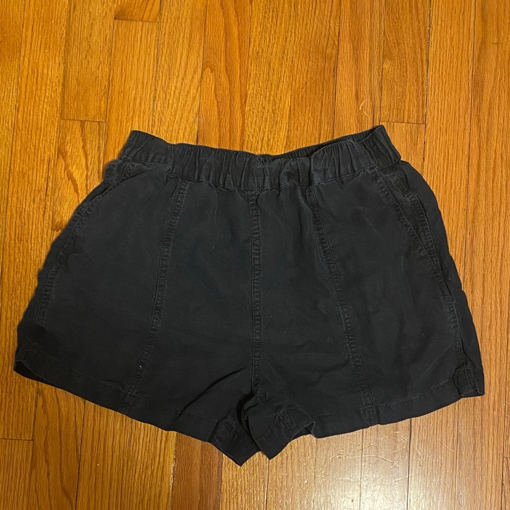 Classic Dark Blue Flowy Comfy linen blend Madewell Small Women's Shorts